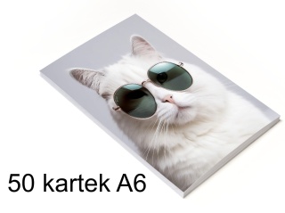 Notes klejony z okładką A6 (50kartek)